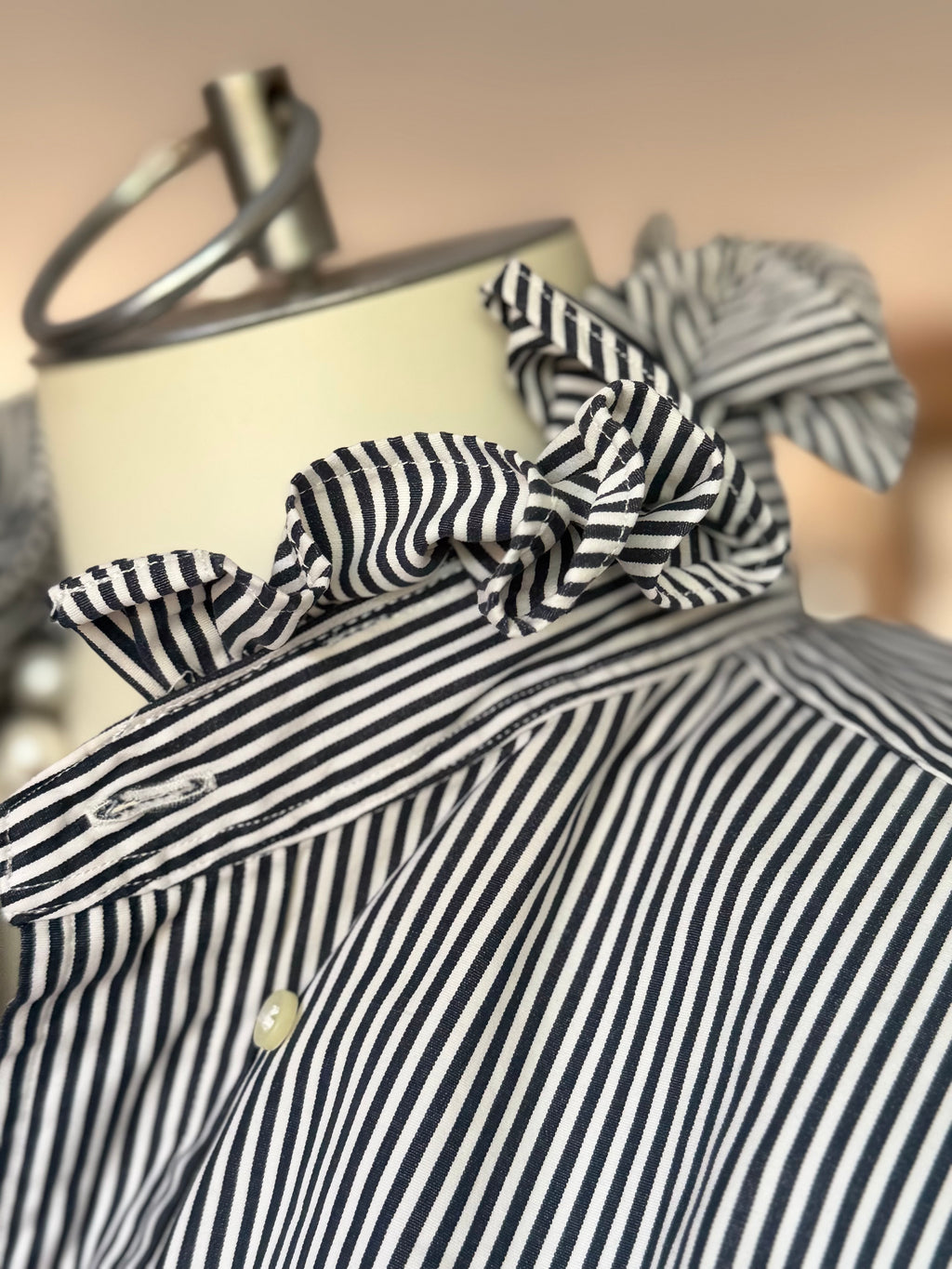Ralph Lauren Black White Stripe M/L